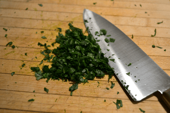 chopped cilantro