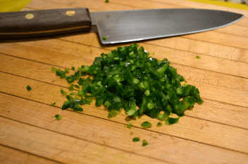 chopped jalepeno