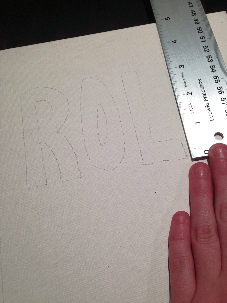 DIY Kitchen Pun Art - Measuring Letters