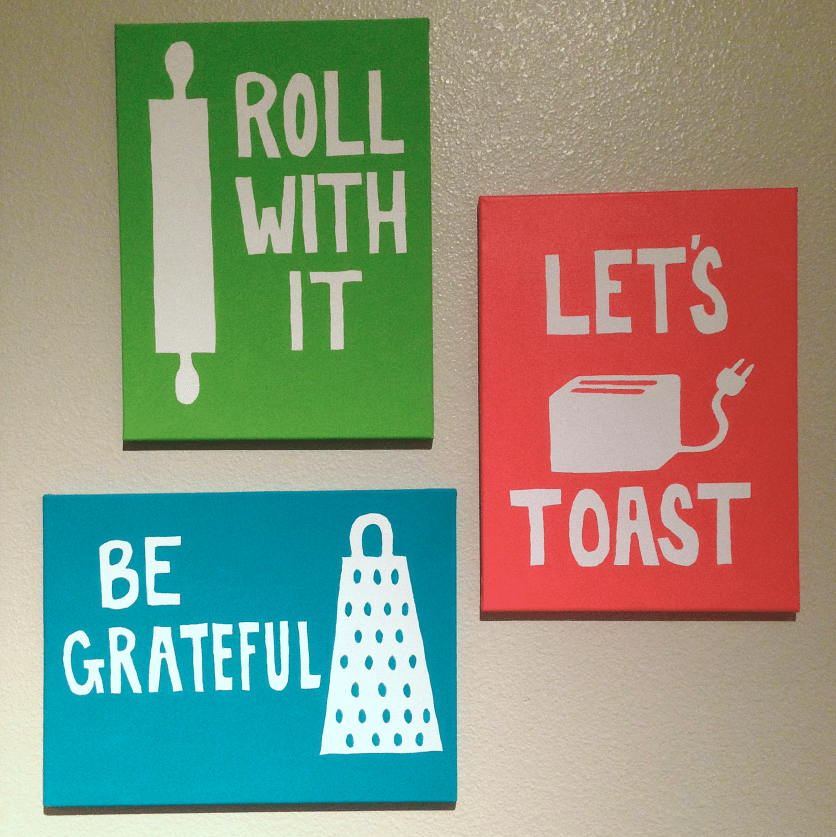 DIY Kitchen Pun Art