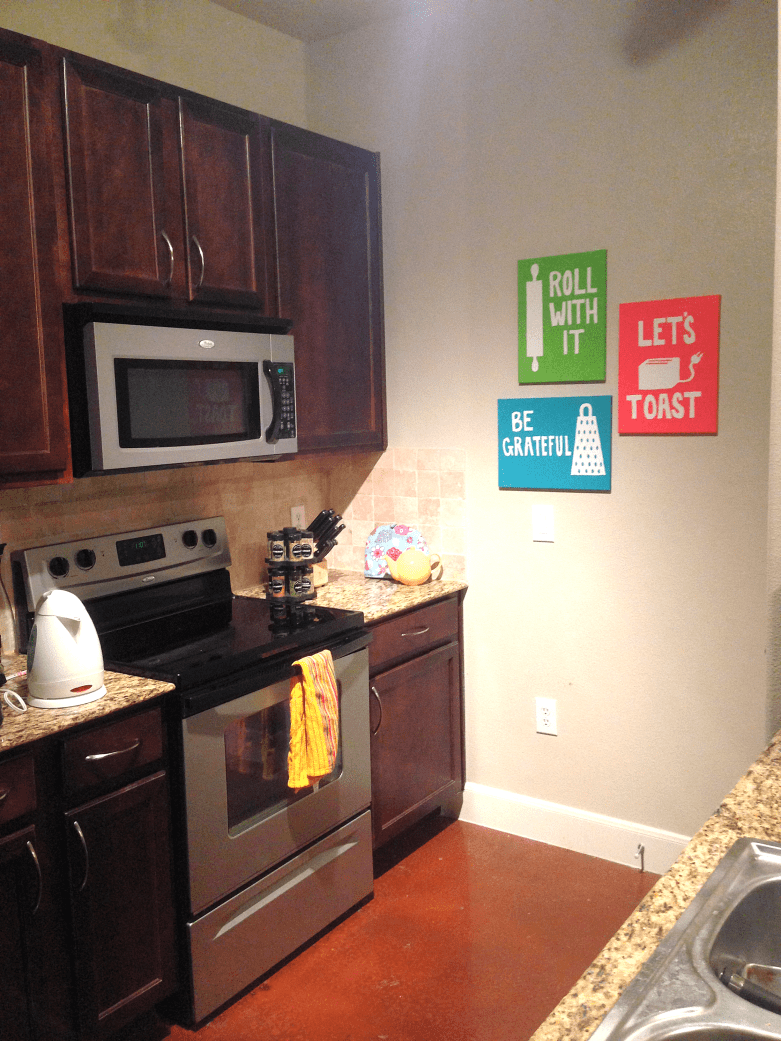 DIY Kitchen Pun Art - In the kitchen