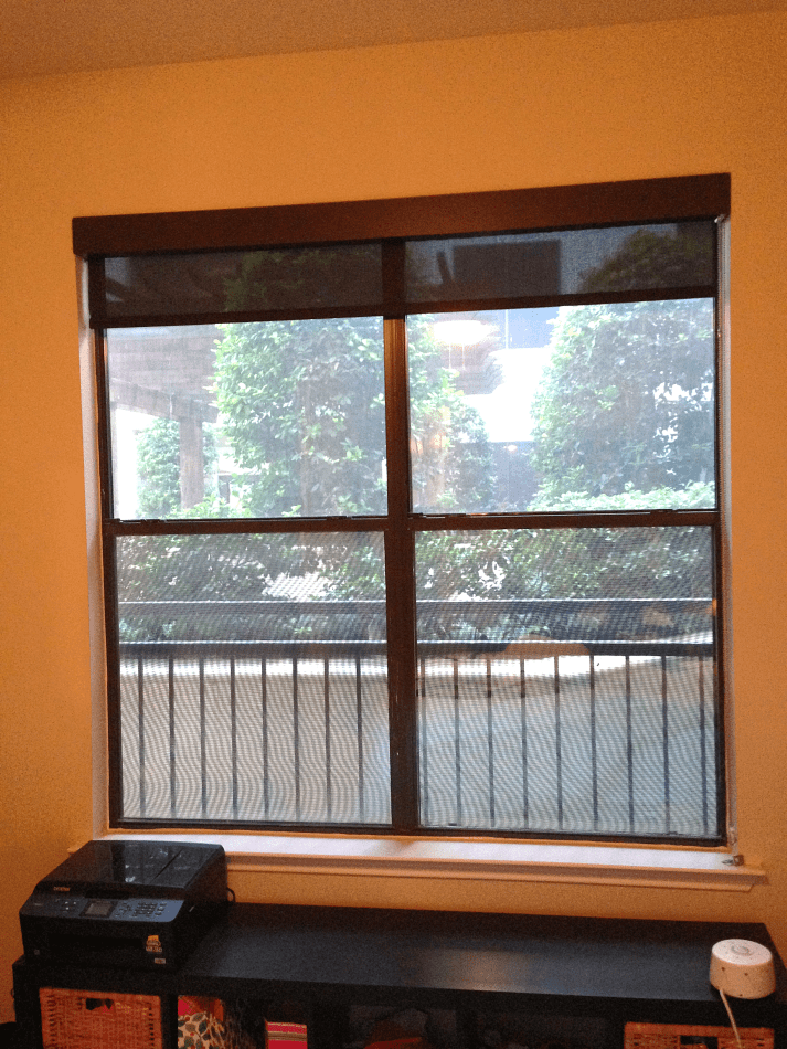 diy curtains - before window