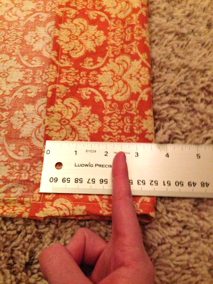 diy curtains - curtian rod slot pin 1