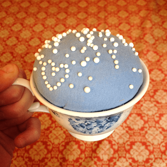 diy curtains - pin cushion