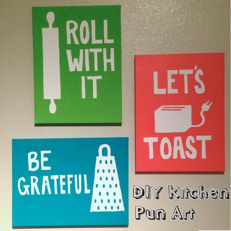 DIY Kitchen Pun Art Title