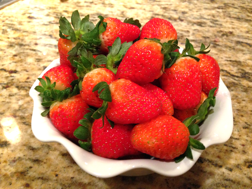 strawberries in bowl