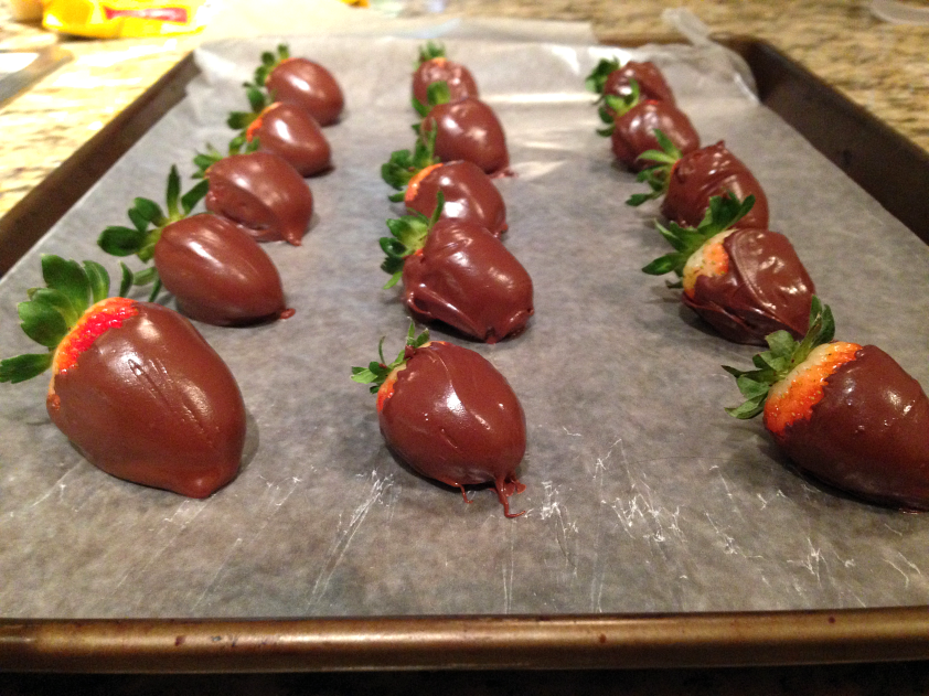 strawberries in chocolate