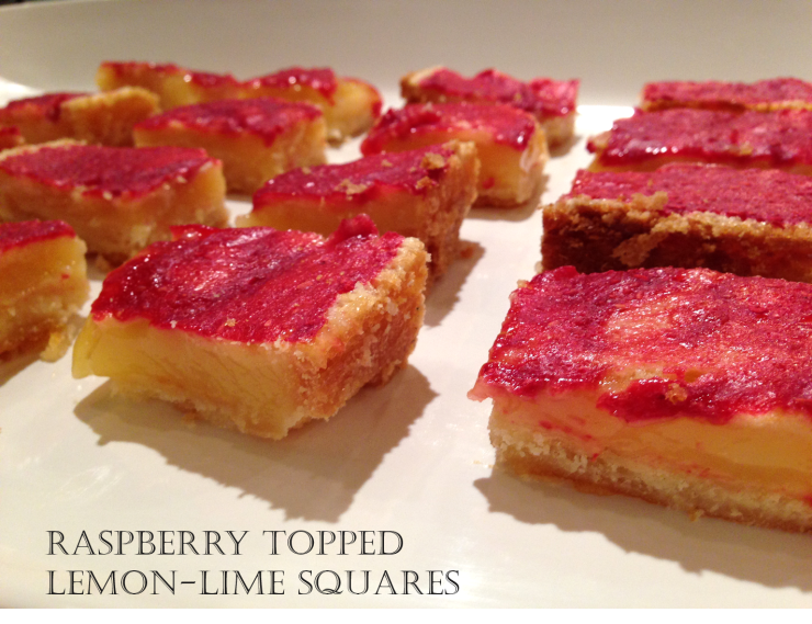 Raspberry Topped Lemon Lime Squares Intro