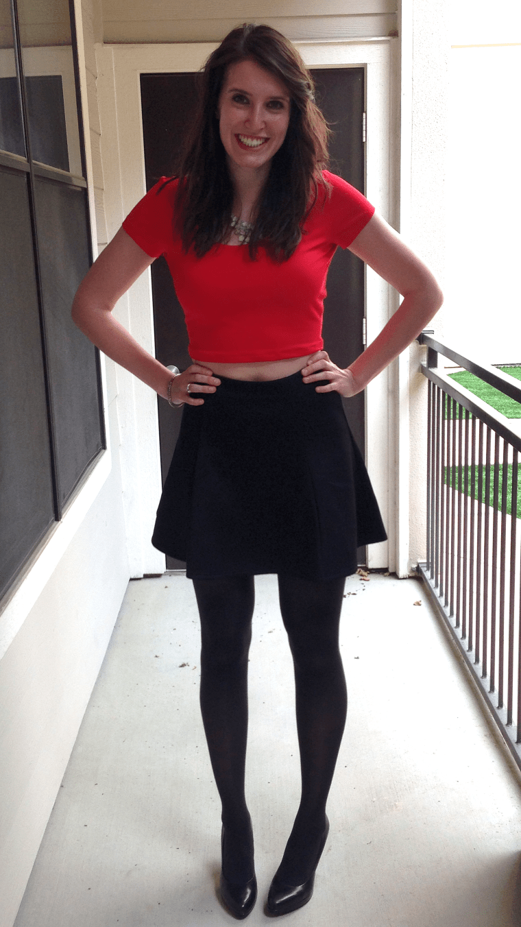 Crop Top Chop - Finished shirt