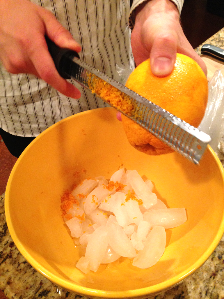 Gin Bucket - zesting