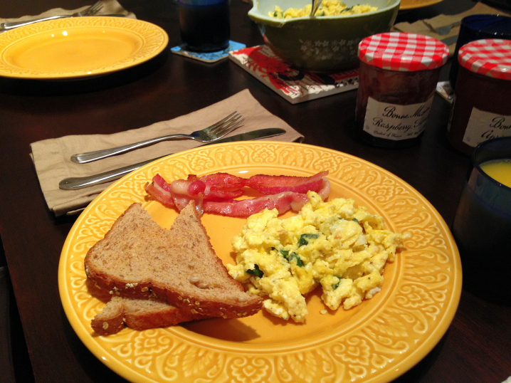 Baby Barnaby's Green Eggs Breakfast