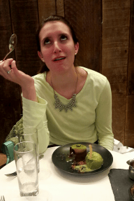 First taste Green Tea Lava Cake at Spot