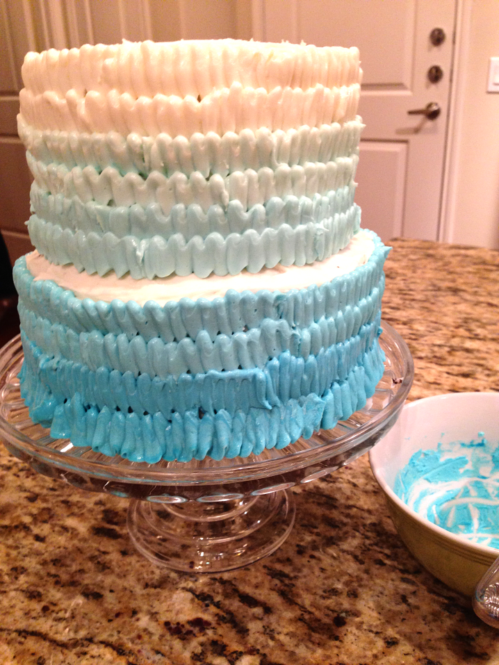 Ruffle Ombre Layer Cake by Bunny Baubles
