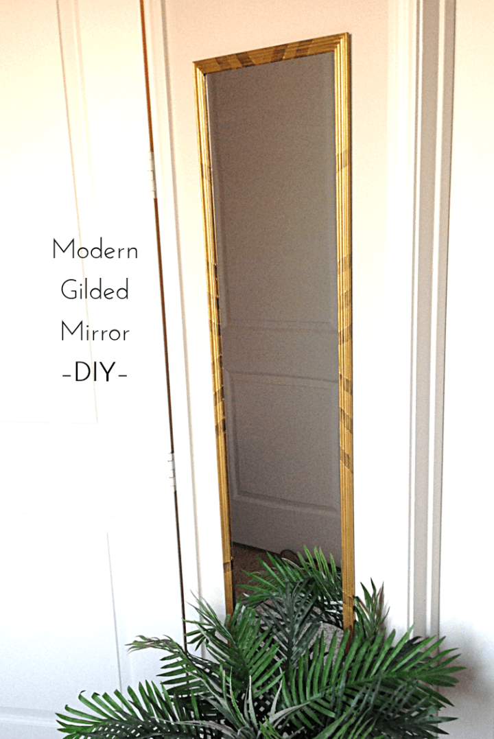 Modern Gilded Mirror DIY Cover