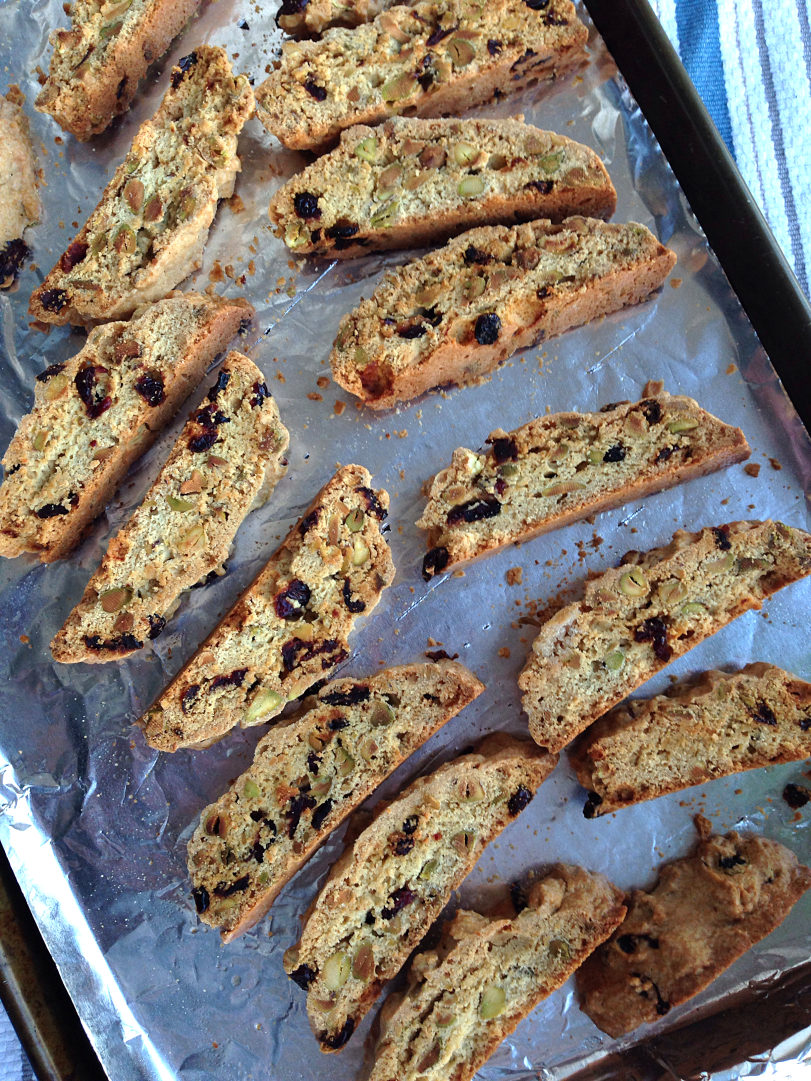 White Chocolate Dipped Cranberry Pistachio Biscotti by Bunny Baubles Blog 3