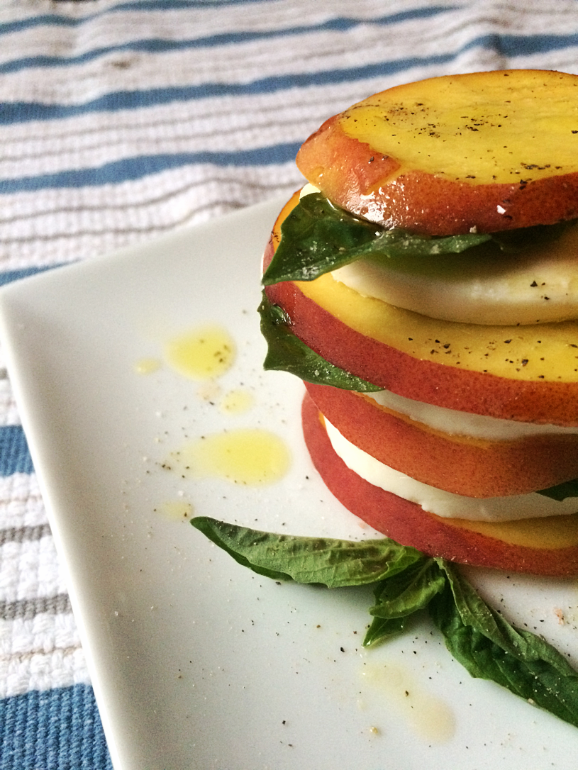 Peach Caprese Salad Stacks by Bunny Baubles Blog 2