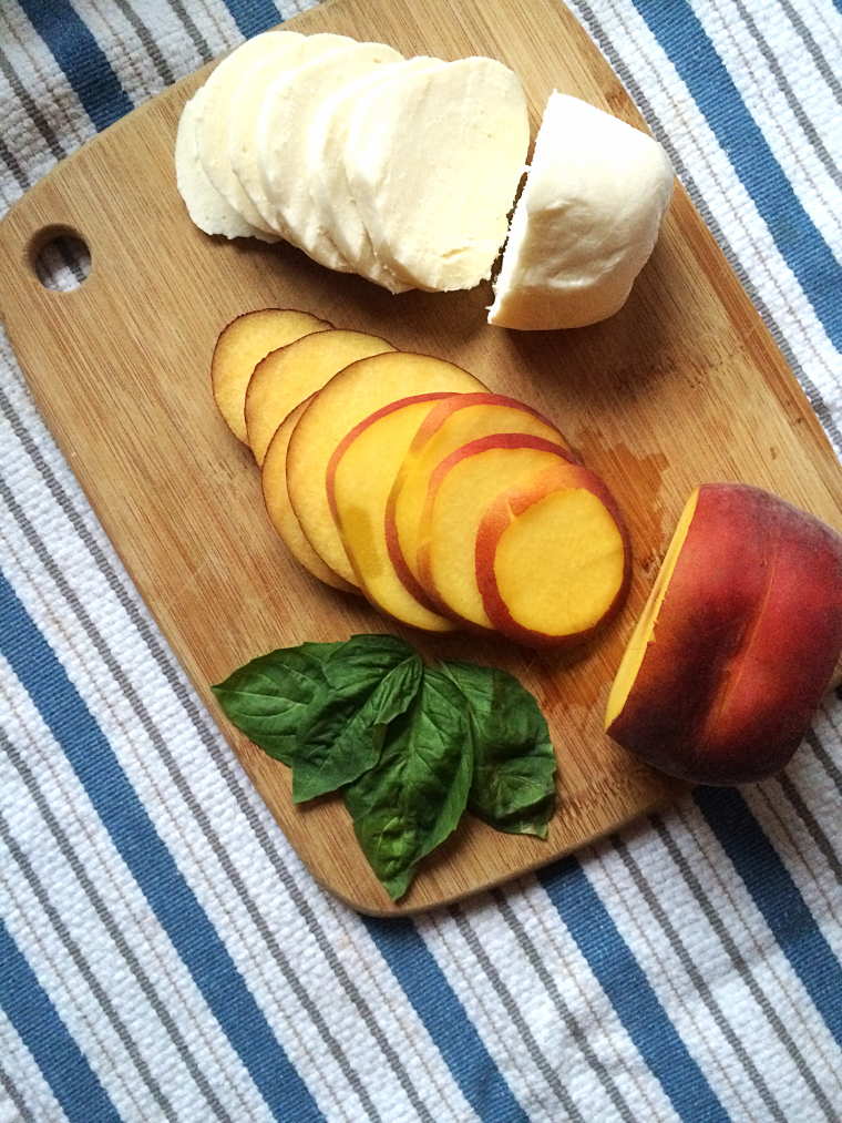 Peach Caprese Salad Stacks by Bunny Baubles Blog 4