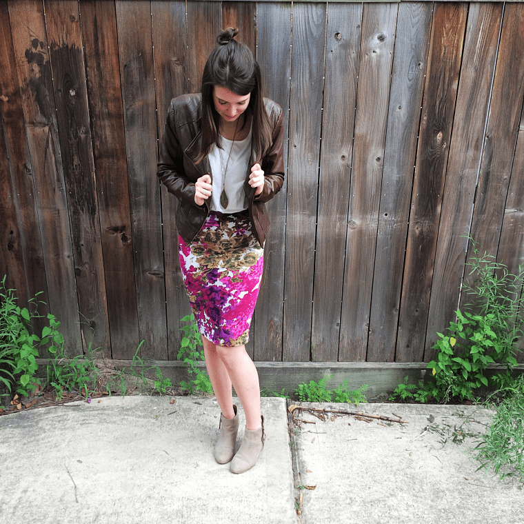 Transitional Floral Pencil Skirt Tutorial by Bunny Baubles 6