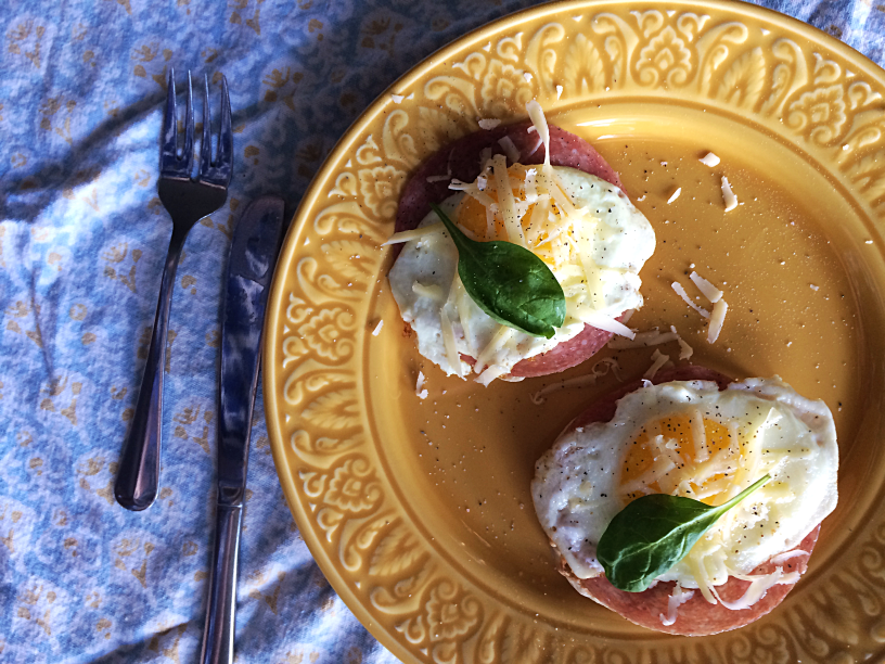 Salami and White Cheddar Egg Sandwich by Bunny Baubles Blog 1