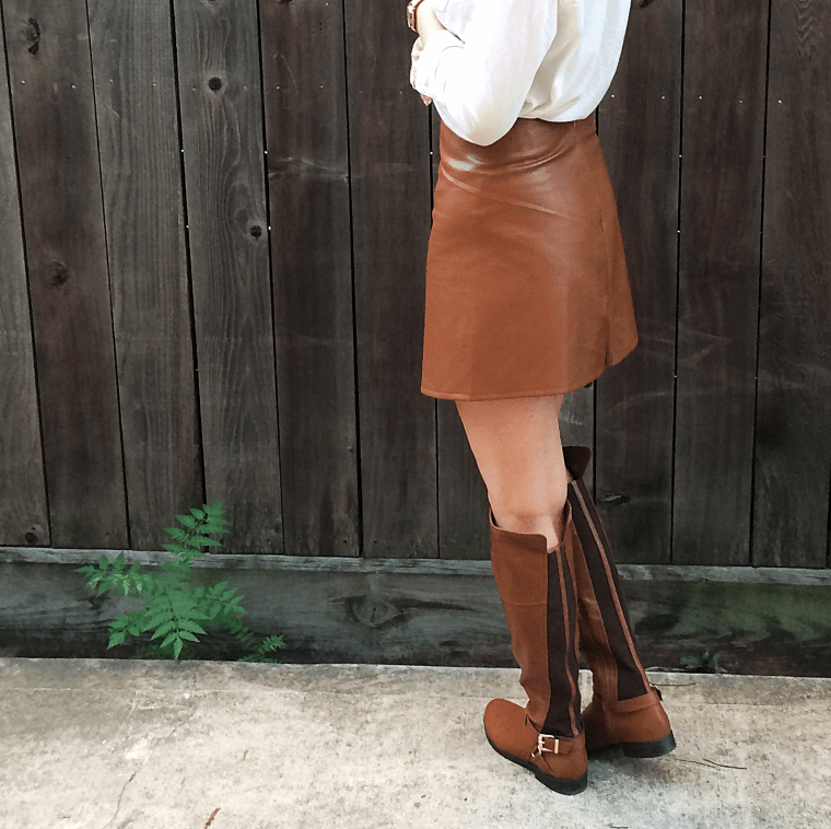 Faux Leather Mini Skirt Tutorial by Bunny Baubles Blog 8
