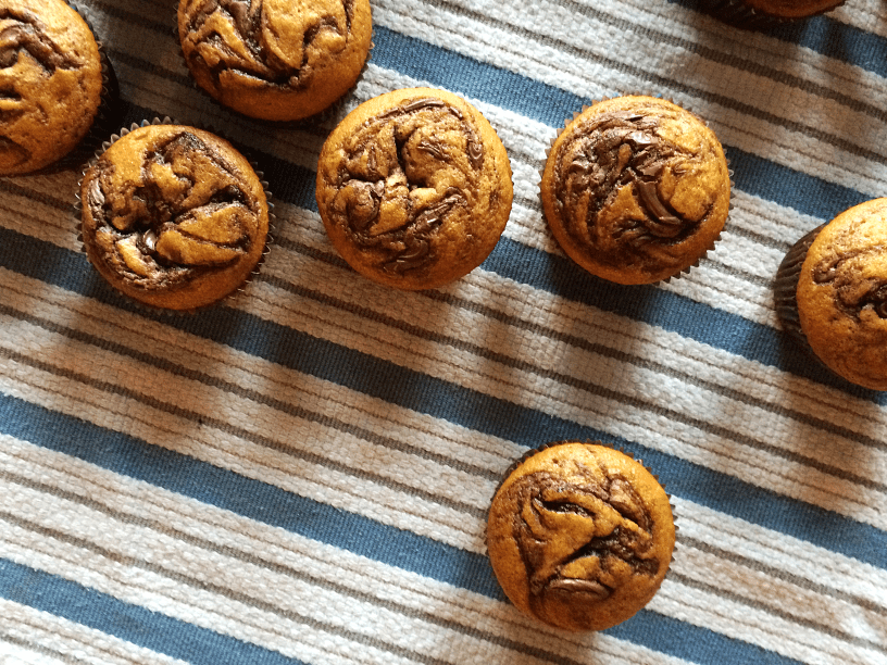 Pumpkin Nutella Swirl Muffins by Bunny Baubles Blog 6