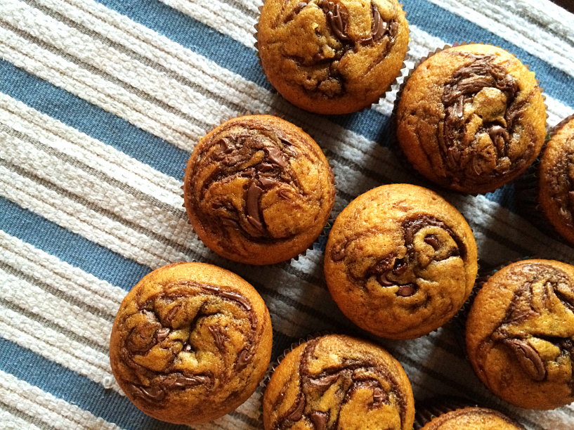Pumpkin Nutella Swirl Muffins by Bunny Baubles Blog 8
