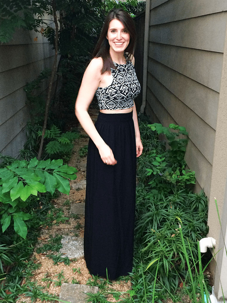 Worlds Easiest Maxi Skirt Tutorial by Bunny Baubles Blog 2