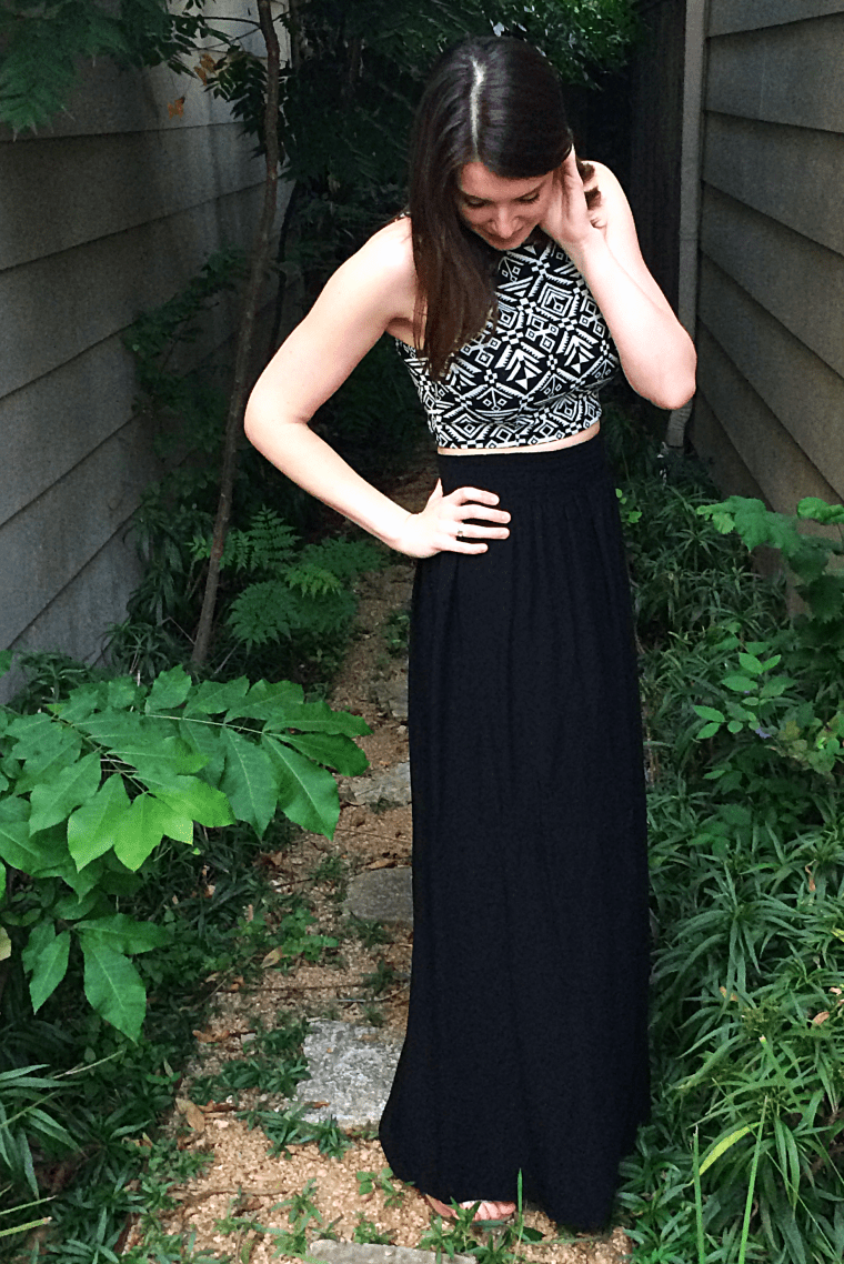 Worlds Easiest Maxi Skirt Tutorial by Bunny Baubles Blog 3