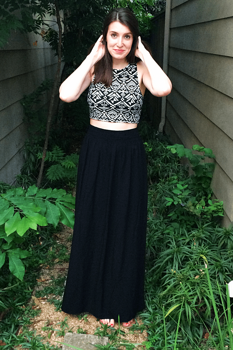 Worlds Easiest Maxi Skirt Tutorial by Bunny Baubles Blog 4
