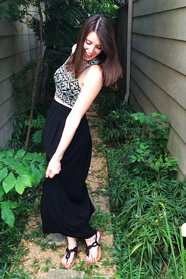 Worlds Easiest Maxi Skirt Tutorial by Bunny Baubles Blog 6