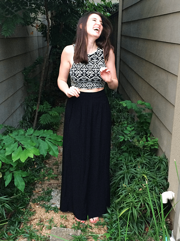 Worlds Easiest Maxi Skirt Tutorial by Bunny Baubles Blog 7