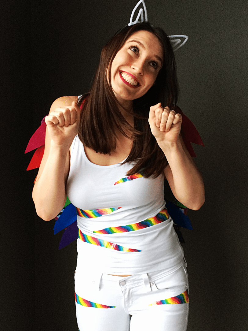 DIY Lisa Frank Rainbow Kitten Costume by Bunny Baubles Blog 4