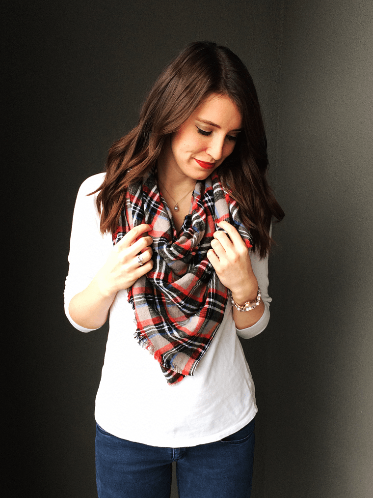 Flannel Blanket Scarf DIY by Bunny Baubles Blog 5