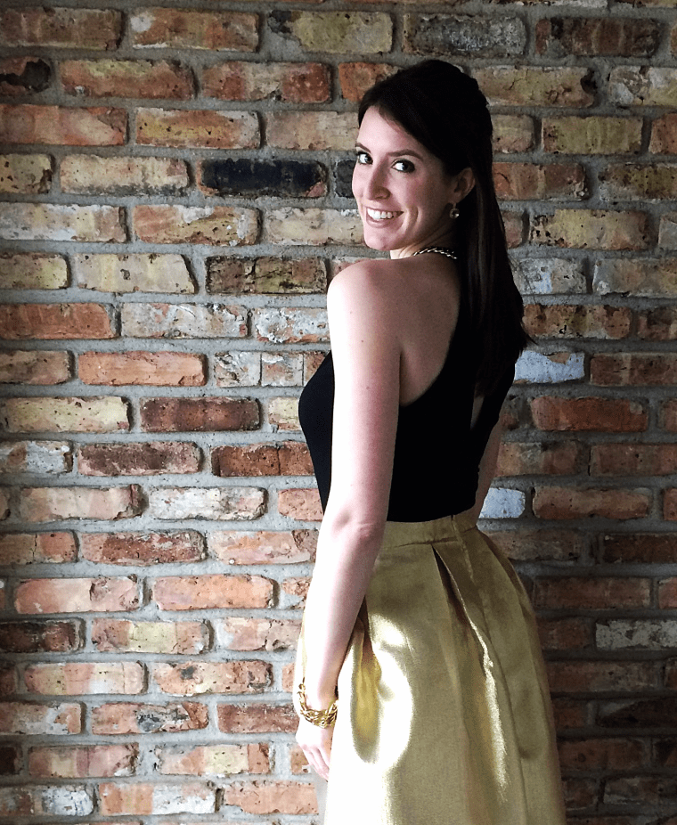 Gold Pleated Skirt Tutorial by Bunny Baubles Blog 9