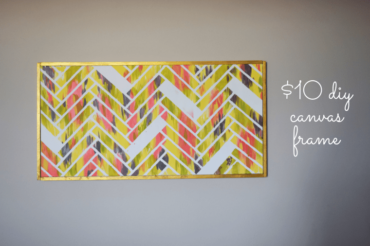 DIY Canvas Picture Frame by Bunny Baubles Blog