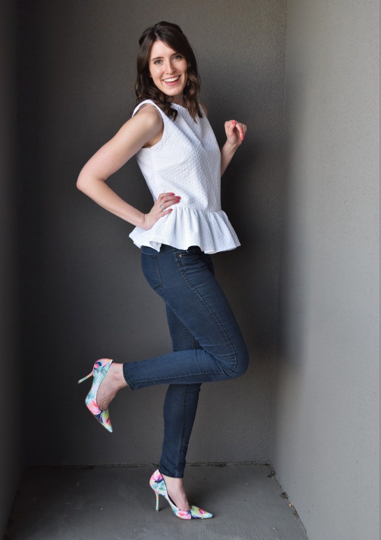 Eyelet Peplum Tank Tutorial by Bunny Baubles Blog 5