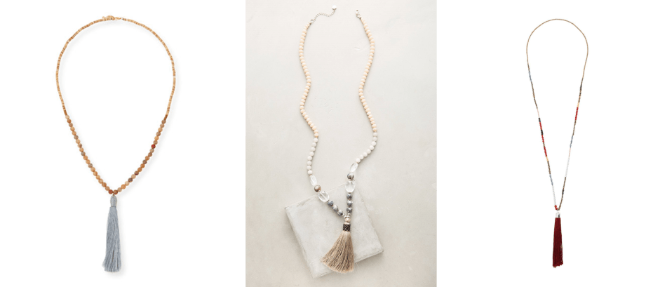 Tassel Necklaces on Bunny Baubles