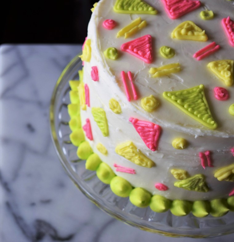 80's Pattern Cake by Bunny Baubles Blog 7