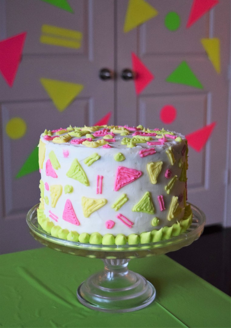 80's Pattern Cake by Bunny Baubles Blog 8