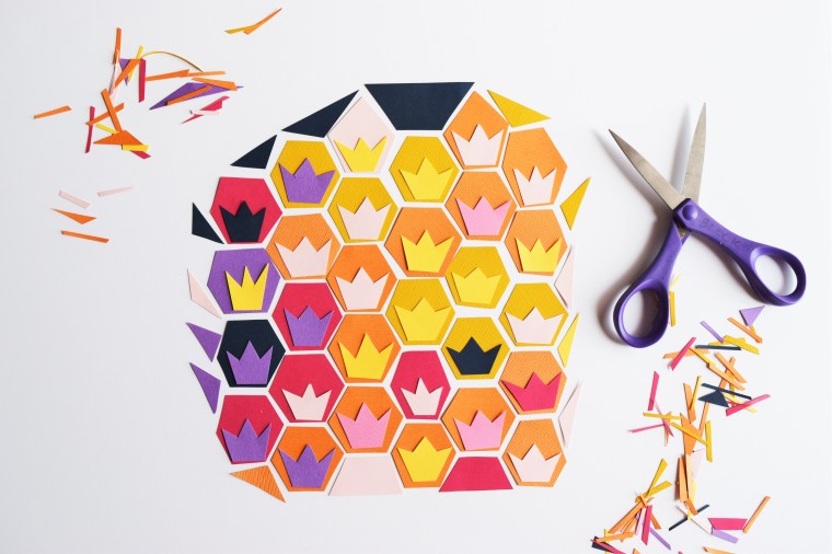 DIY Geometric Pineapple Art 6