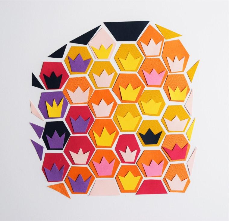 DIY Geometric Pineapple Art 8