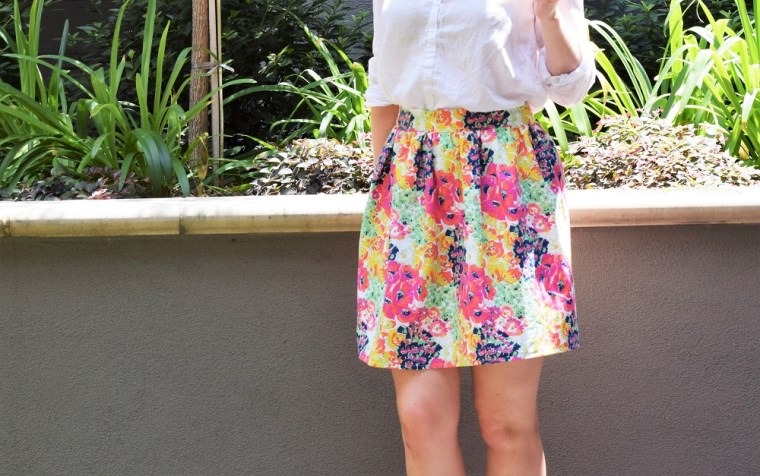 Floral Summer Skirt Sewing Tutorial by Bunny Baubles 8