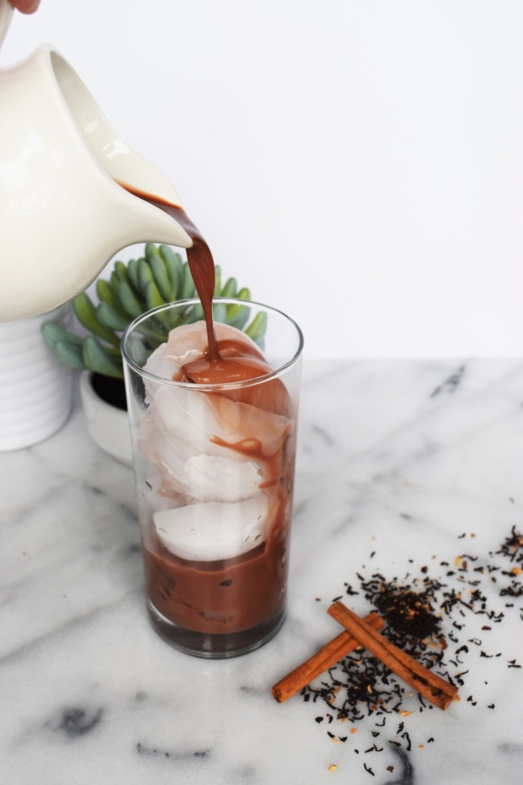 Iced Chocolate Chai Tea Almond Milk Latte by Bunny Baubles 4