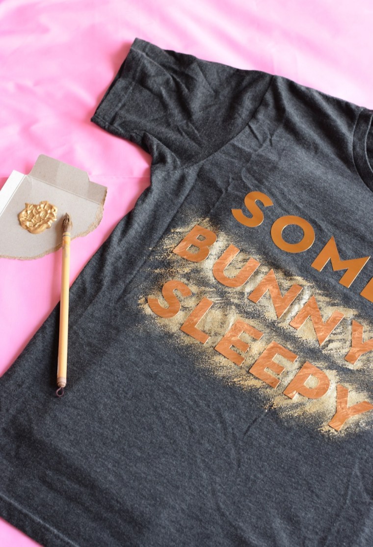 DIY Painted Pun Shirt by Bunny Baubles 2