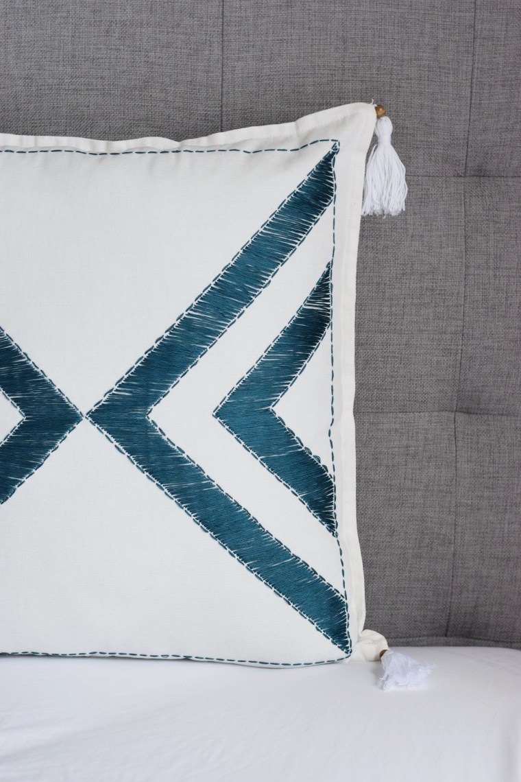 Embroidered Pillow Case DIY by Bunny Baubles 1