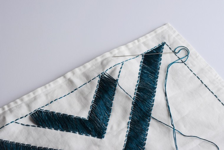 Embroidered Pillow Case DIY by Bunny Baubles 4