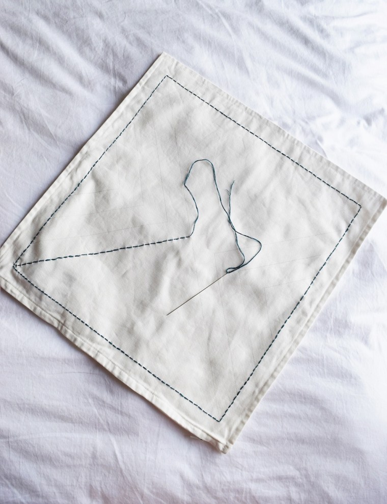 Embroidered Pillow Case DIY by Bunny Baubles 5
