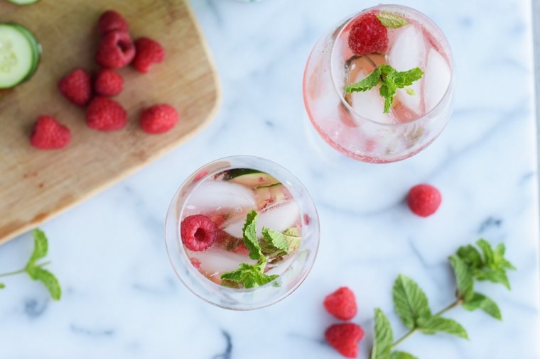 Raspberry Cucumber Rose Cocktail by Bunny Baubles 4