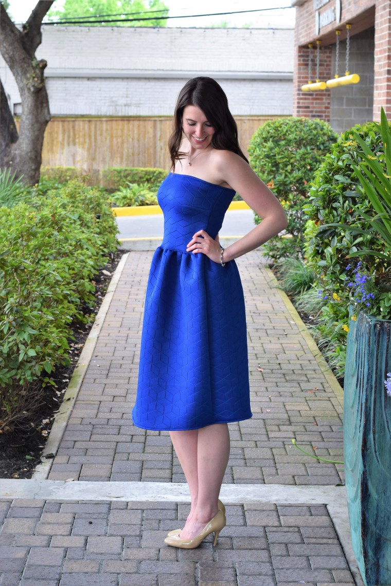 Strapless Scuba Cocktail Dress by Bunny Baubles 4